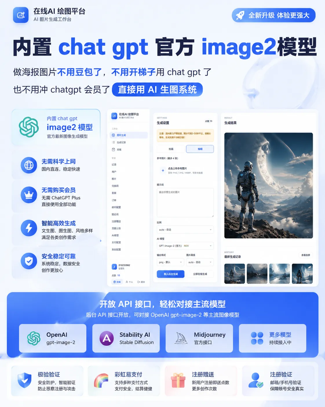 【全网首发】AI图片创作系统 